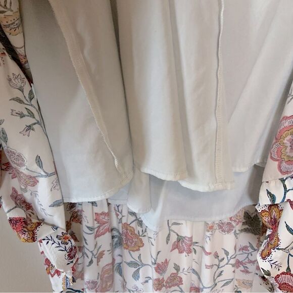 OLD NAVY Waist Defined Braided Strap Floral Maxi Dress White 3X Plus - Picture 12 of 14